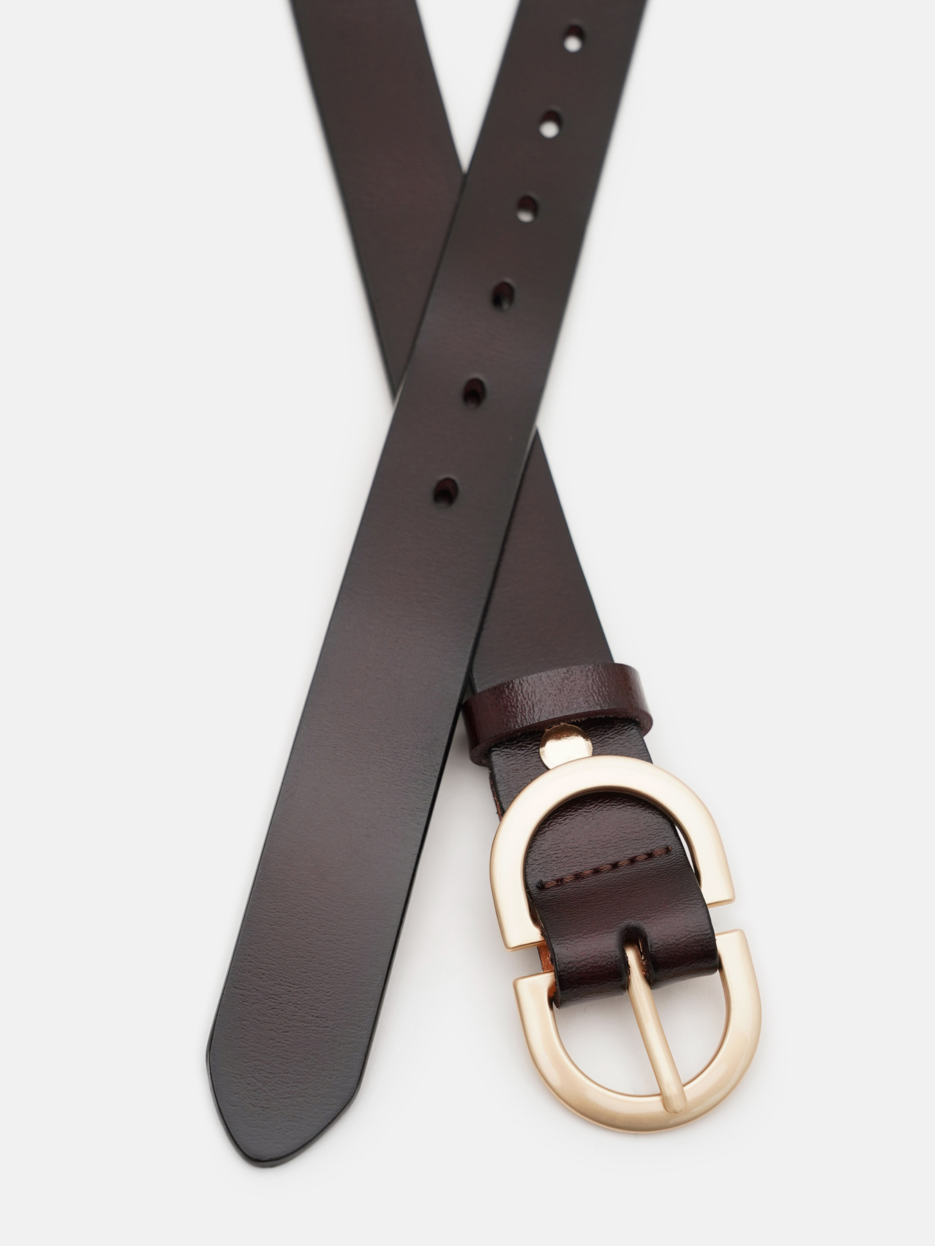 Ремінь Borsa Leather модель Cv1ZK-105goldbrown Фото