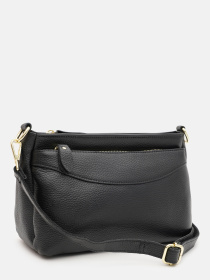 Сумка Borsa Leather модель K1651bl-black Фото