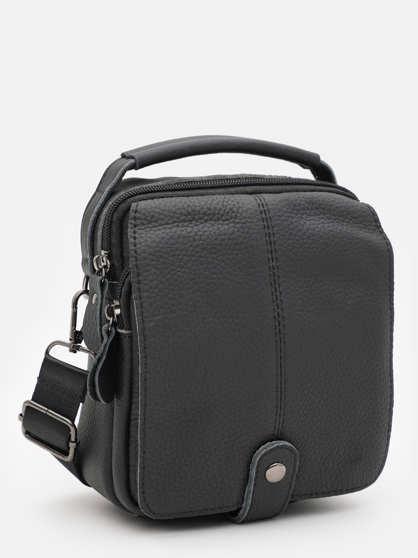 Мессенджер Borsa Leather модель K14081bl-black Фото