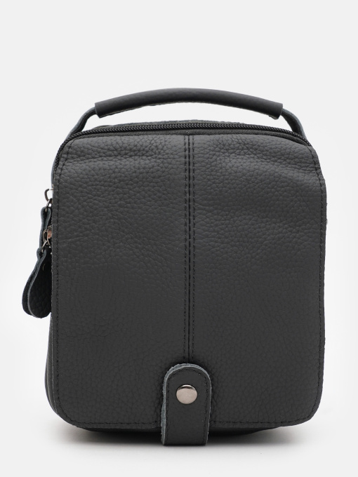 Мессенджер Borsa Leather модель K14081bl-black Мессенджер Borsa Leather модель K14081bl-black Фото