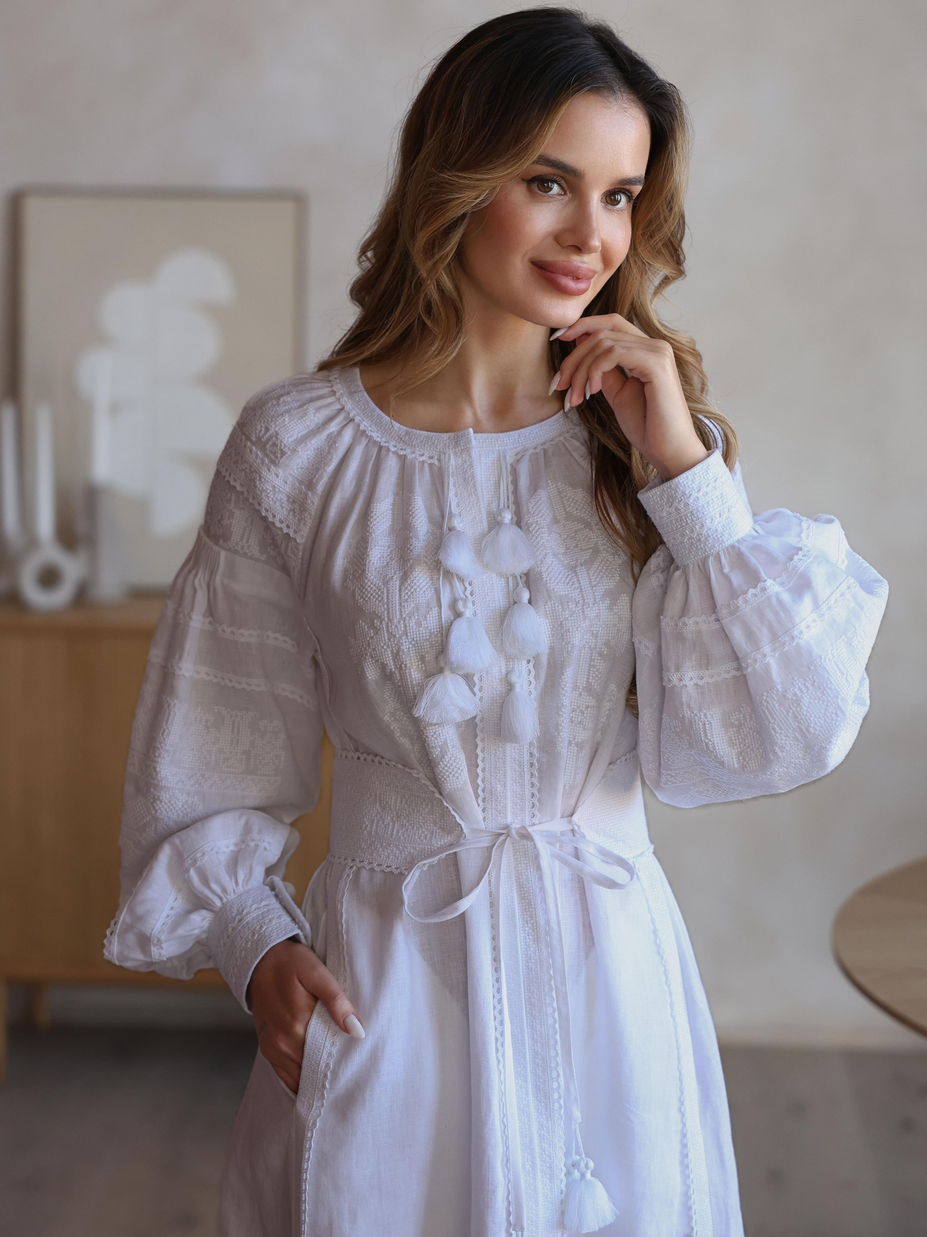 Вишита сукня Golden Trinity модель Pan02 Фото