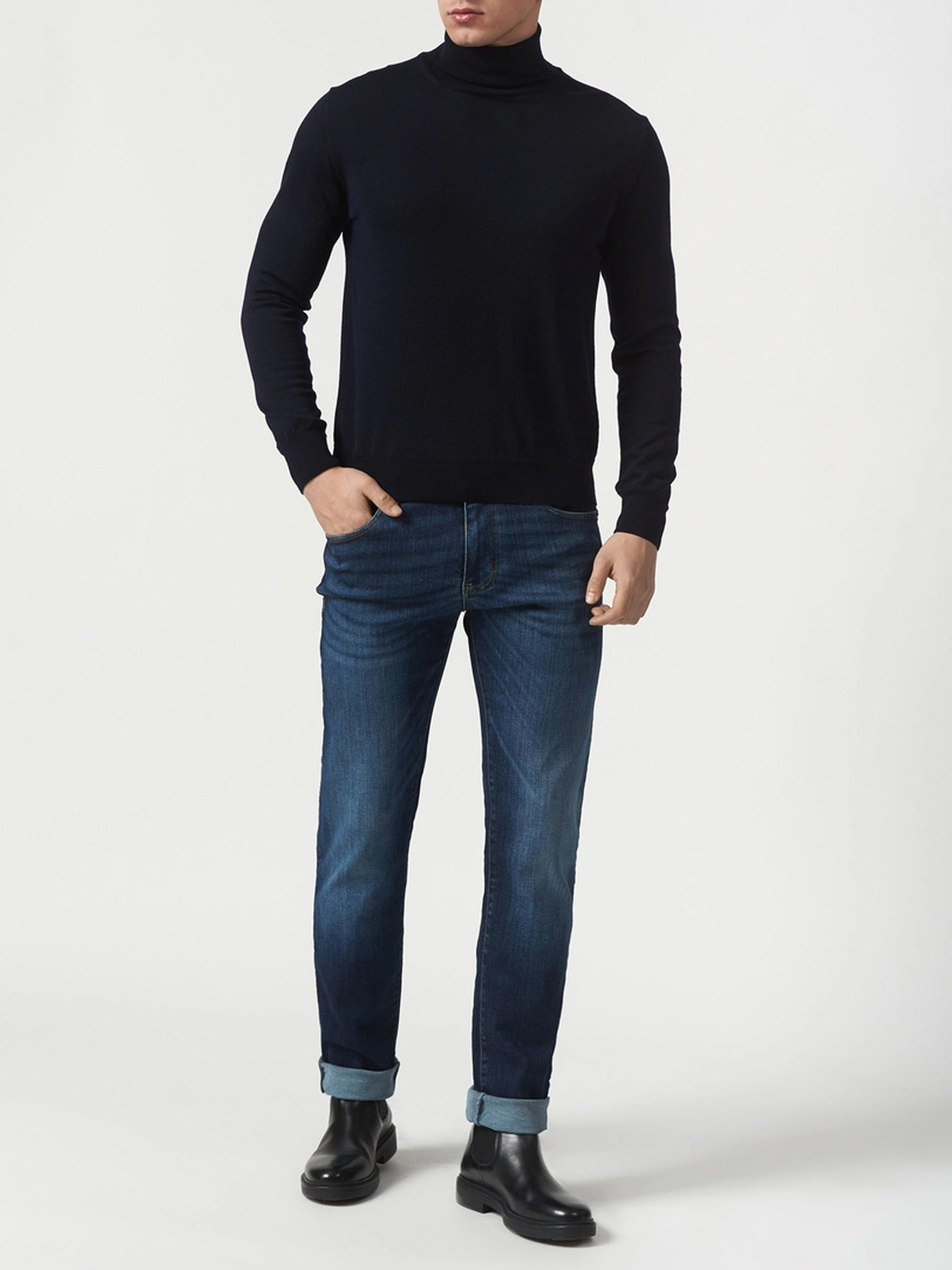 Водолазка BOTTEGA модель BOT4203_DBLUE Фото