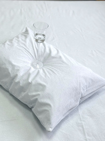 Комплект наволочек Аqua-stop 2 шт. водонепроницаемых махровых на молнии Ecotton модель 24608 Фото