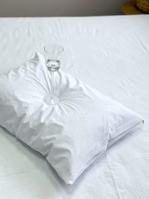 Комплект наволочек Аqua-stop 2 шт. водонепроницаемых махровых на молнии Ecotton модель 24608 Фото