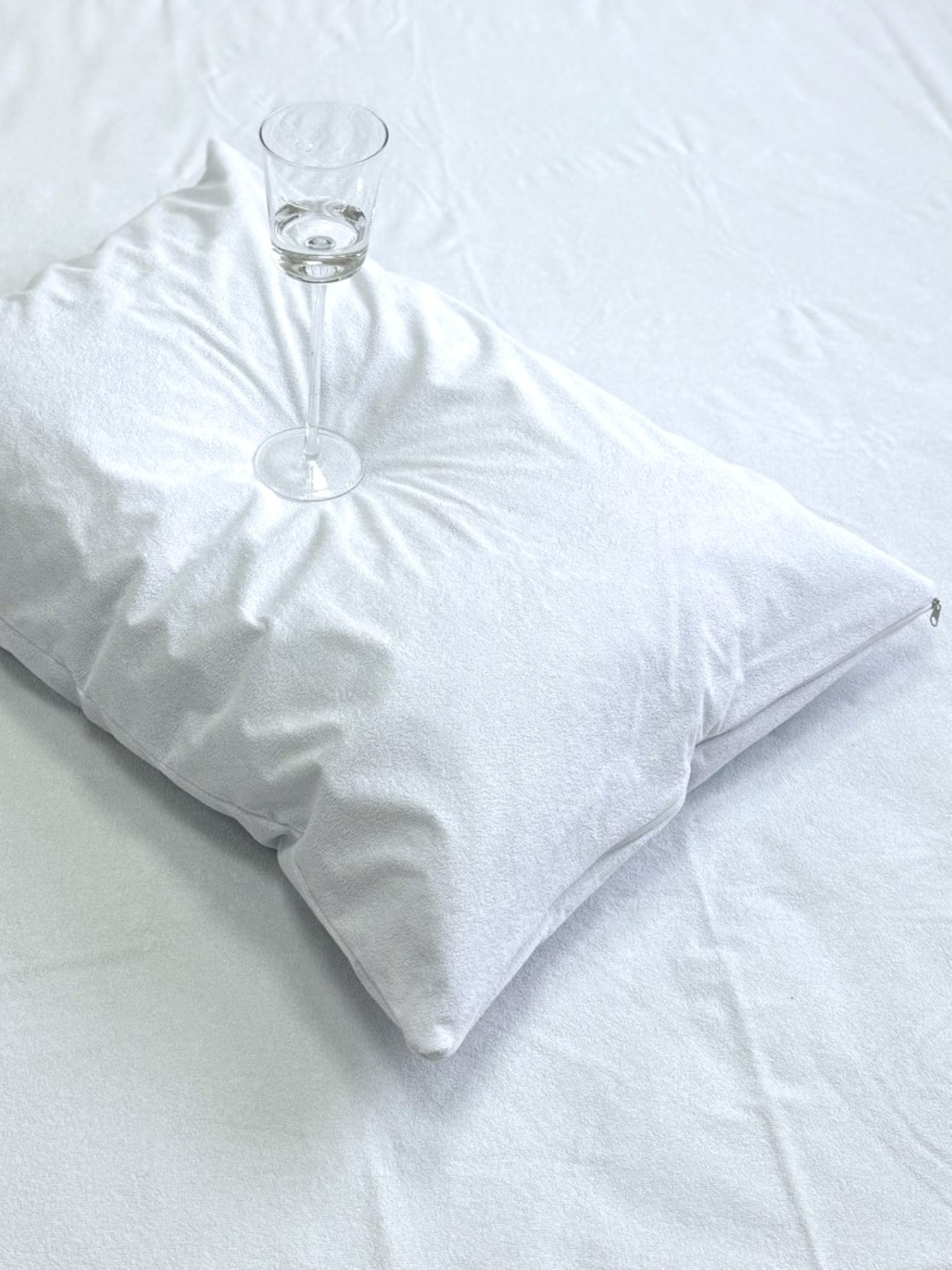 Комплект наволочок Аqua-stop 2 шт. водонепроникних махрових на блискавці Ecotton модель 24608 Комплект наволочок Аqua-stop 2 шт. водонепроникних махрових на блискавці Ecotton модель 24608 Фото