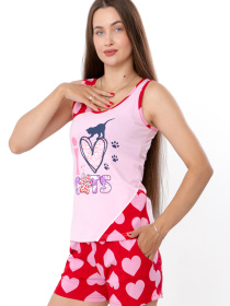 Пижама Носи своє модель 8639-043-33-serdechka-na-chervonomu Фото