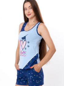 Пижама Носи своє модель 8639-043-33-kicq-chornilxno-sinj Фото