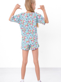 Повсякденний костюм Носи своє модель 6459-055-dinorg-blakitnij Фото