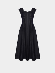 Сарафан A.G.N.A модель AG-1021-NAVY Сарафан A.G.N.A модель AG-1021-NAVY Фото