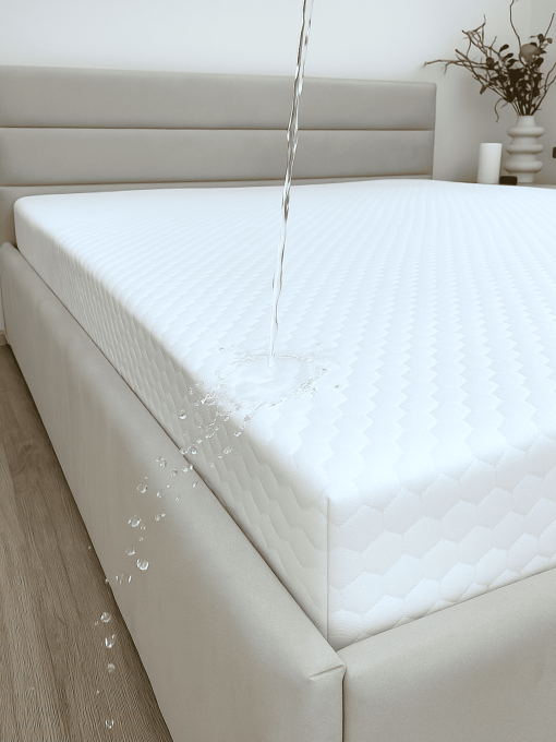 Наматрасник Aqua-stop водонепроницаемый с бортом по периметру Jacquard Ecotton модель 22429 Фото