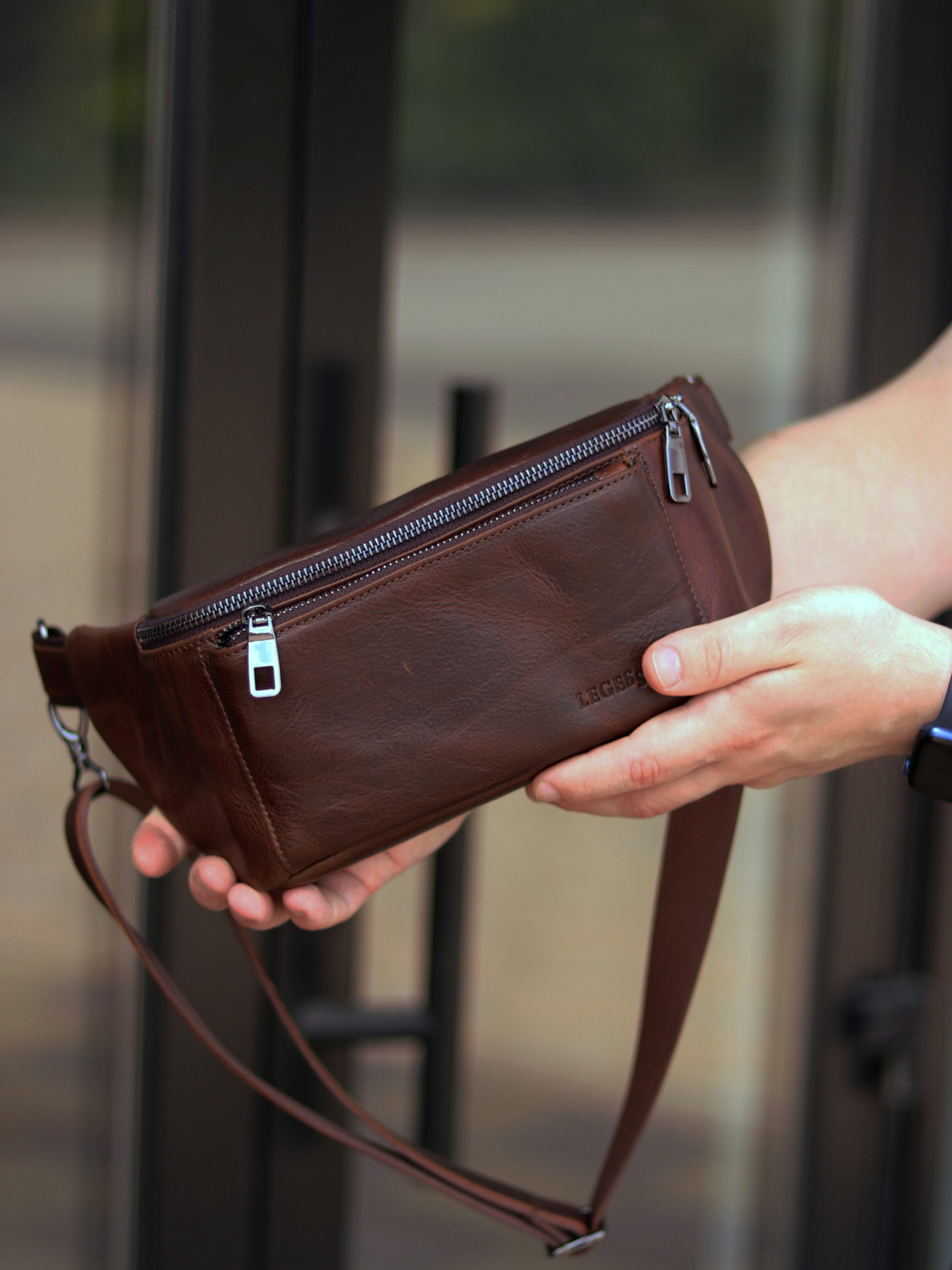 Поясная сумка Legessy модель SORENTO_233_BROWN Фото