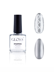 Лак для стемпинга GLOSS Stamping polish 04, серый перламутровый GLOSS COMPANY модель 4823271409701 Фото