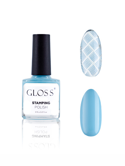 GLOSS COMPANY ­Лак для стемпінгу GLOSS Stamping polish 05, небесний модель 4823271409718 - фото