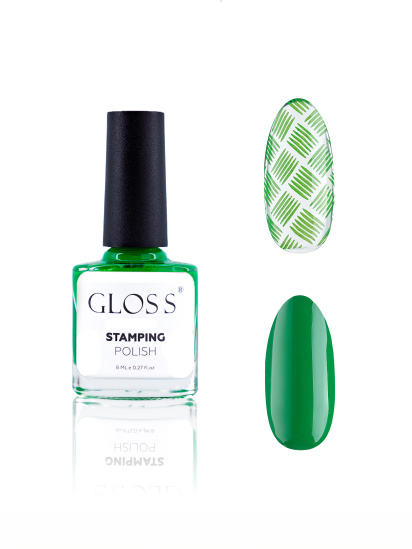 GLOSS COMPANY ­Лак для стемпінгу GLOSS Stamping polish 09, зелений модель 4823271409756 - фото