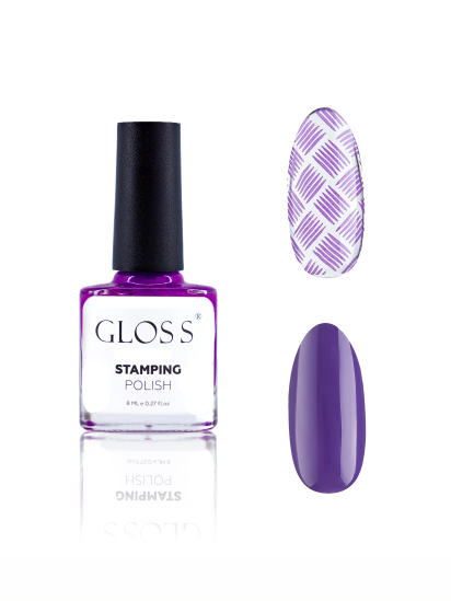 GLOSS COMPANY ­Лак для стемпінгу GLOSS Stamping polish 10, баклажановий модель 4823271409763 - фото