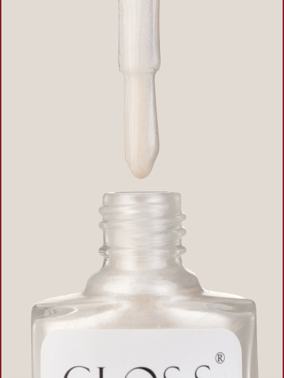 GLOSS COMPANY ­Лак для стемпінгу GLOSS Stamping polish 15, білий перламутровий модель 4823271409817 — фото - INTERTOP