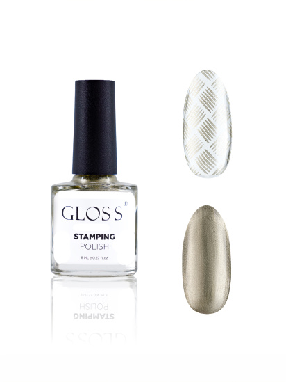 GLOSS COMPANY ­Лак для стемпінгу GLOSS Stamping polish 18, ванільний перламутровий модель 4823271409831 - фото