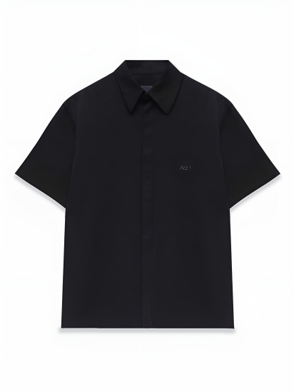 Сорочка Button up tencel shirt black модель SS25031 - фото