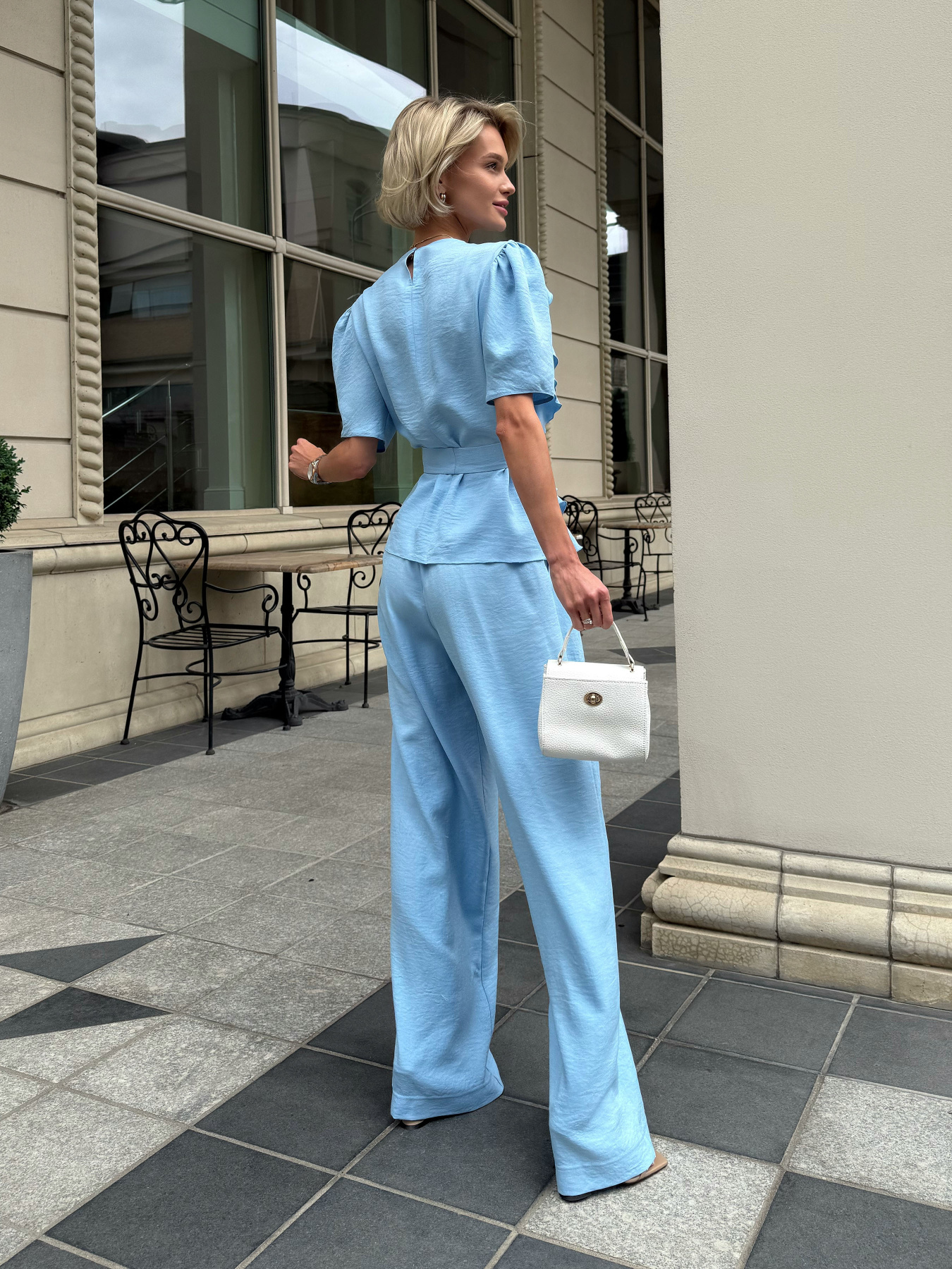 Повседневный костюм Jadone Fashion модель Yuxi_blue_Costume Повседневный костюм Jadone Fashion модель Yuxi_blue_Costume Фото