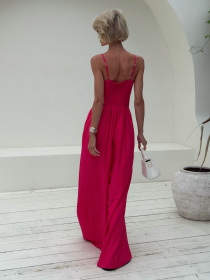 Комбинезоны Jadone Fashion модель Caroline_raspberry_jumpsuit Фото