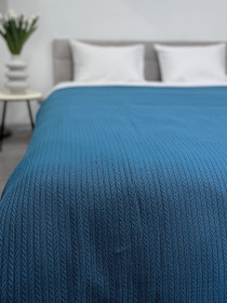 Покрывало Pique хлопковое Atlantic в крафтовой подарочной коробке Ecotton модель 24535 Фото