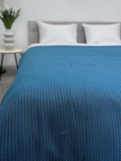 Покрывало Pique хлопковое Atlantic в крафтовой подарочной коробке Ecotton модель 24535 Фото