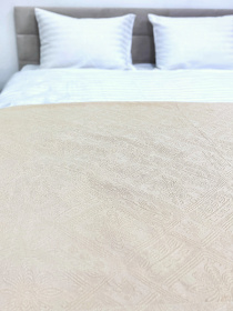 Покривало Pique бавовняне Natural в крафтовій подарунковій коробці Ecotton модель 24532 Фото