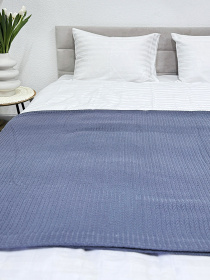 Покрывало Pique хлопковое Grey в крафтовой подарочной коробке Ecotton модель 24540 Фото