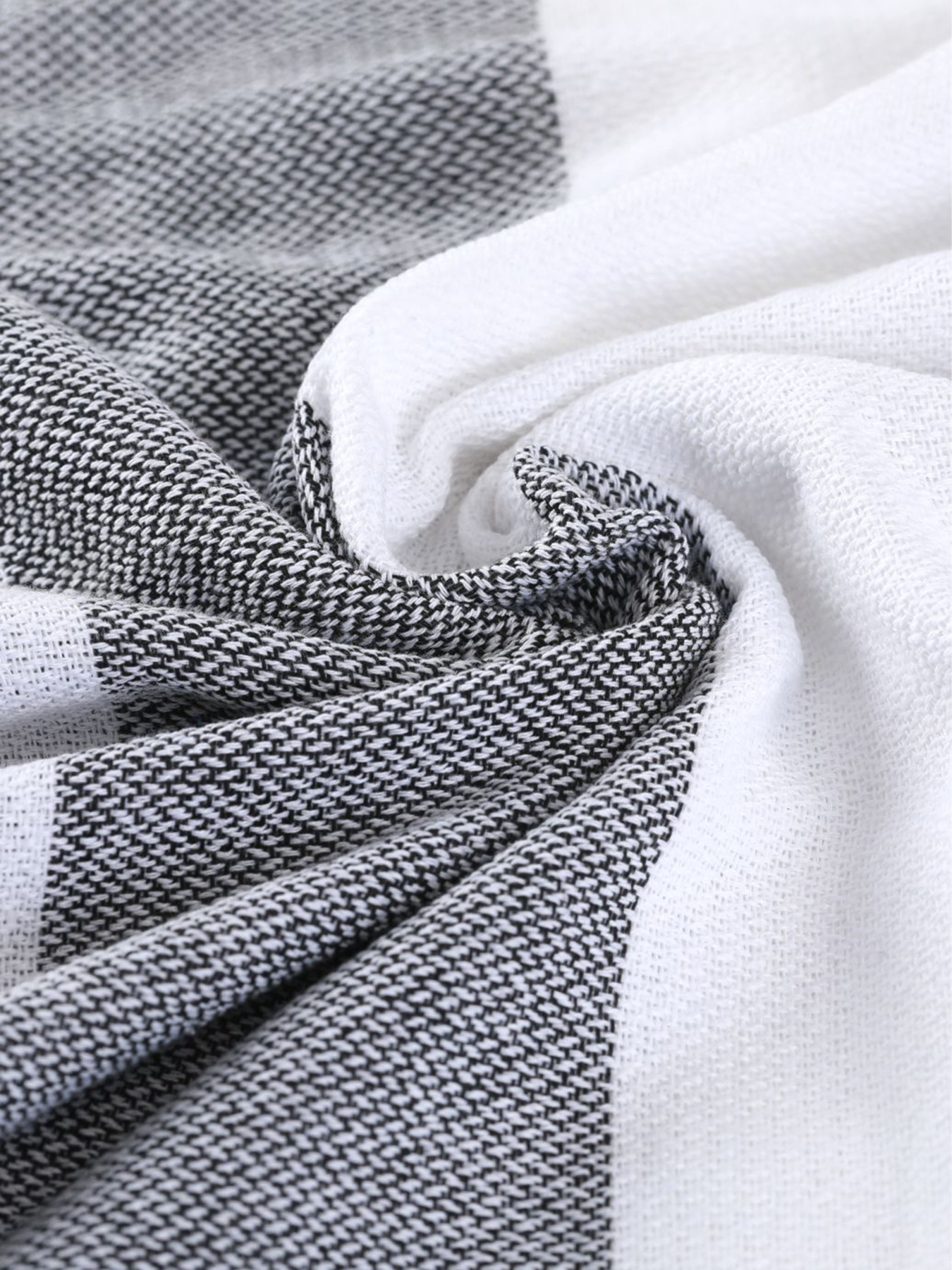 Полотенце пештемаль хлопковое для ванной, отелей, SPA, саун, бани - XХL  Grey Stripes Lovely Svi  модель 5032025 Фото