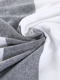 Полотенце пештемаль хлопковое для ванной, отелей, SPA, саун, бани - XХL  Grey Stripes Lovely Svi  модель 5032025 Фото