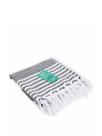 Полотенце пештемаль хлопковое для ванной, отелей, SPA, саун, бани - XХL  Grey Stripes Lovely Svi  модель 5032025 Фото