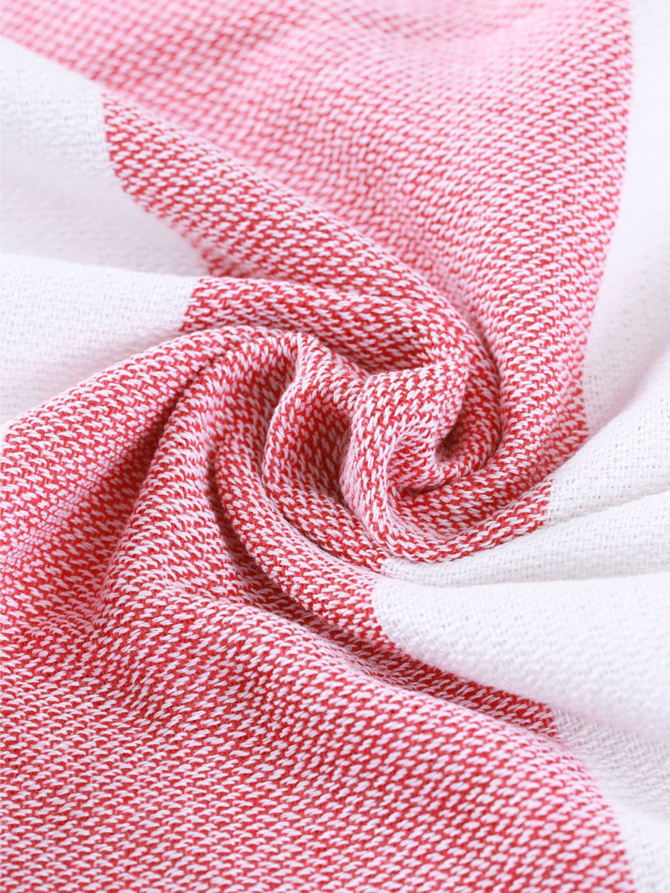 Полотенце пештемаль хлопковое для ванной, отелей, SPA, саун, бани - XХL Red/Blue Stripes Lovely Svi  модель 9032025 Фото