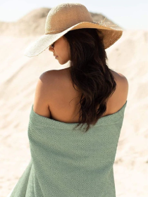 Рушник пештемаль бавовняний для ванної, басейну, пляжа, хамам, spa, саун - XХL Зелений Lovely Svi модель 4042023 Рушник пештемаль бавовняний для ванної, басейну, пляжа, хамам, spa, саун - XХL Зелений Lovely Svi модель 4042023 Фото