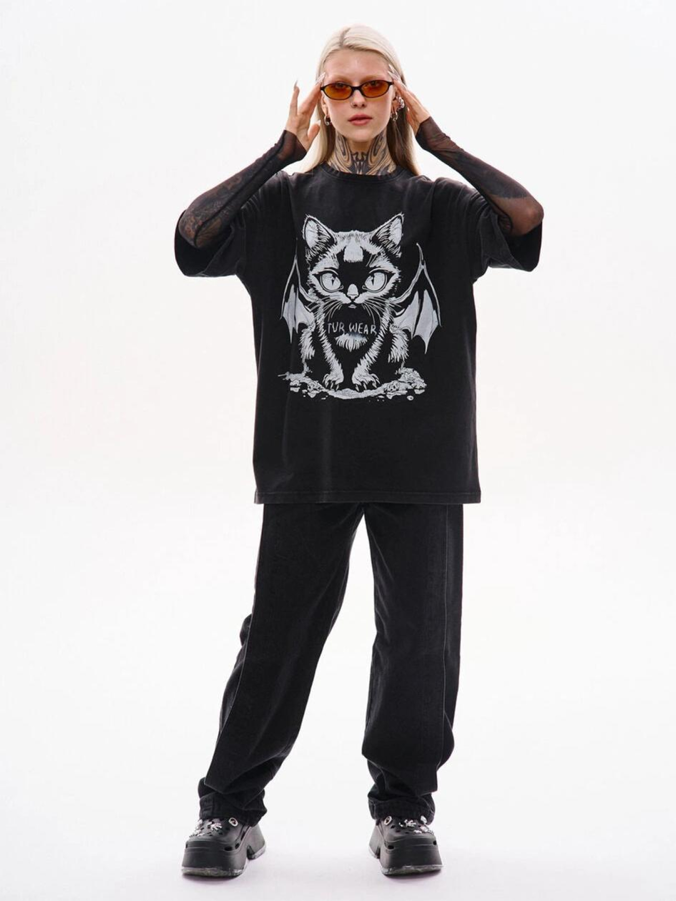 Футболка TUR Хел Кэт модель 00006862-чорний Фото