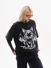 Футболка TUR Хел Кэт модель 00006862-чорний Фото