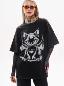 Футболка TUR Хел Кэт модель 00006862-чорний Фото