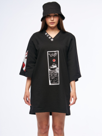 Платье-футболка TUR модель 000012279 Платье-футболка TUR модель 000012279 Фото