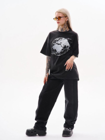 Футболка TUR модель 00006859-чорний Фото