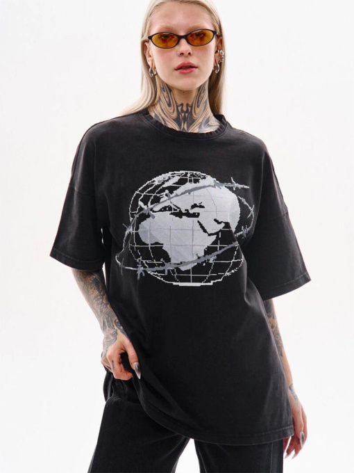 Футболка TUR модель 00006859-чорний Фото