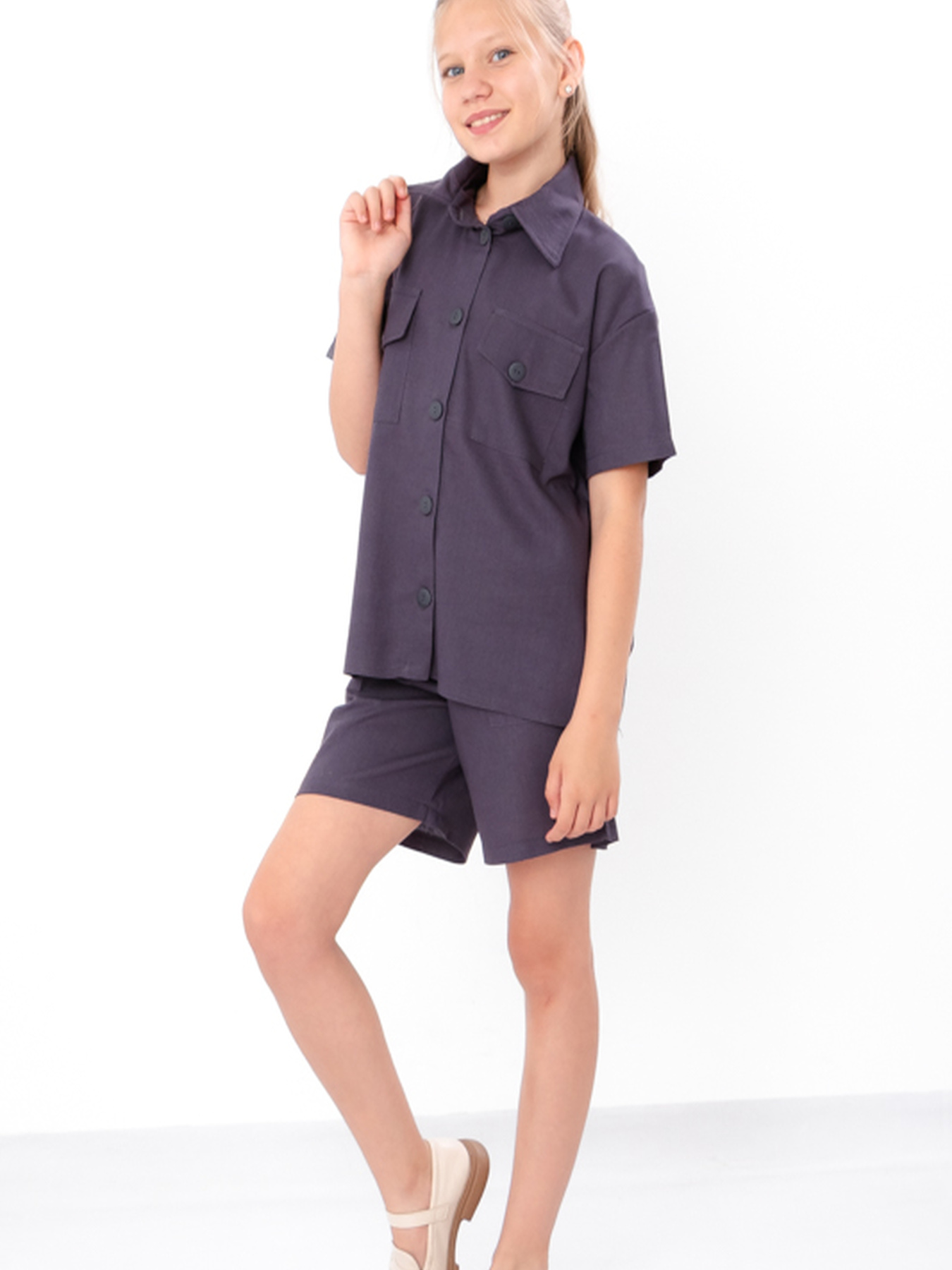 Повседневный костюм Носи своє модель 6482-070-temnij-graft Фото