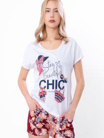 Пижама Носи своє модель 8072-002-33-troqndi-bordovij Фото