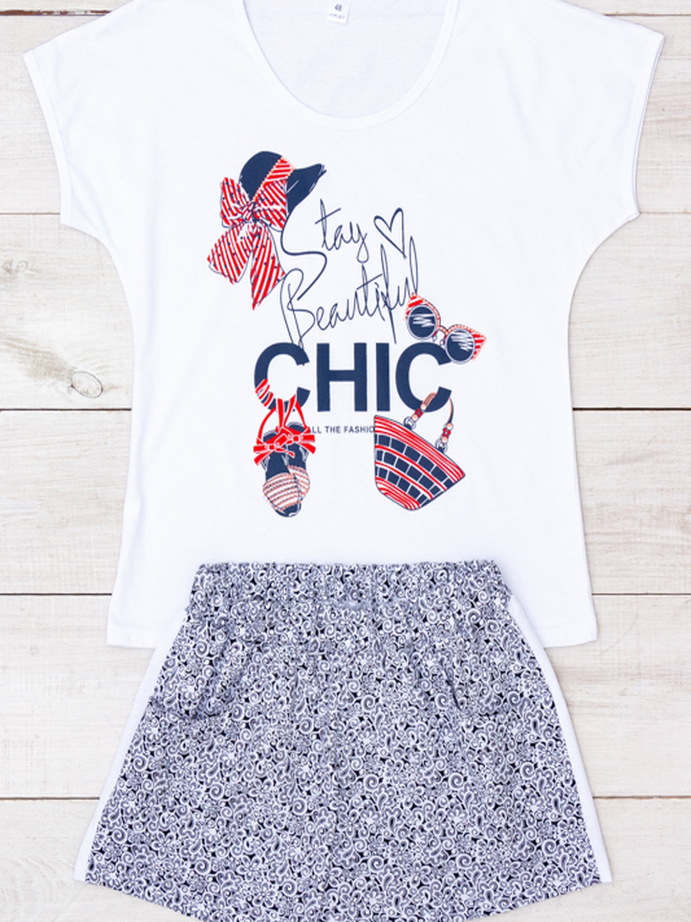 Піжама Носи своє модель 8072-002-33-blij-vzerunok-na-chornomu Фото