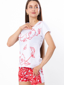 Пижама Носи своє модель 8072-002-33-tyulxpani-na-chervonomu Фото