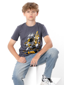 Футболка Носи своє модель 6021-4-temnij-graft-kosmonavt Фото