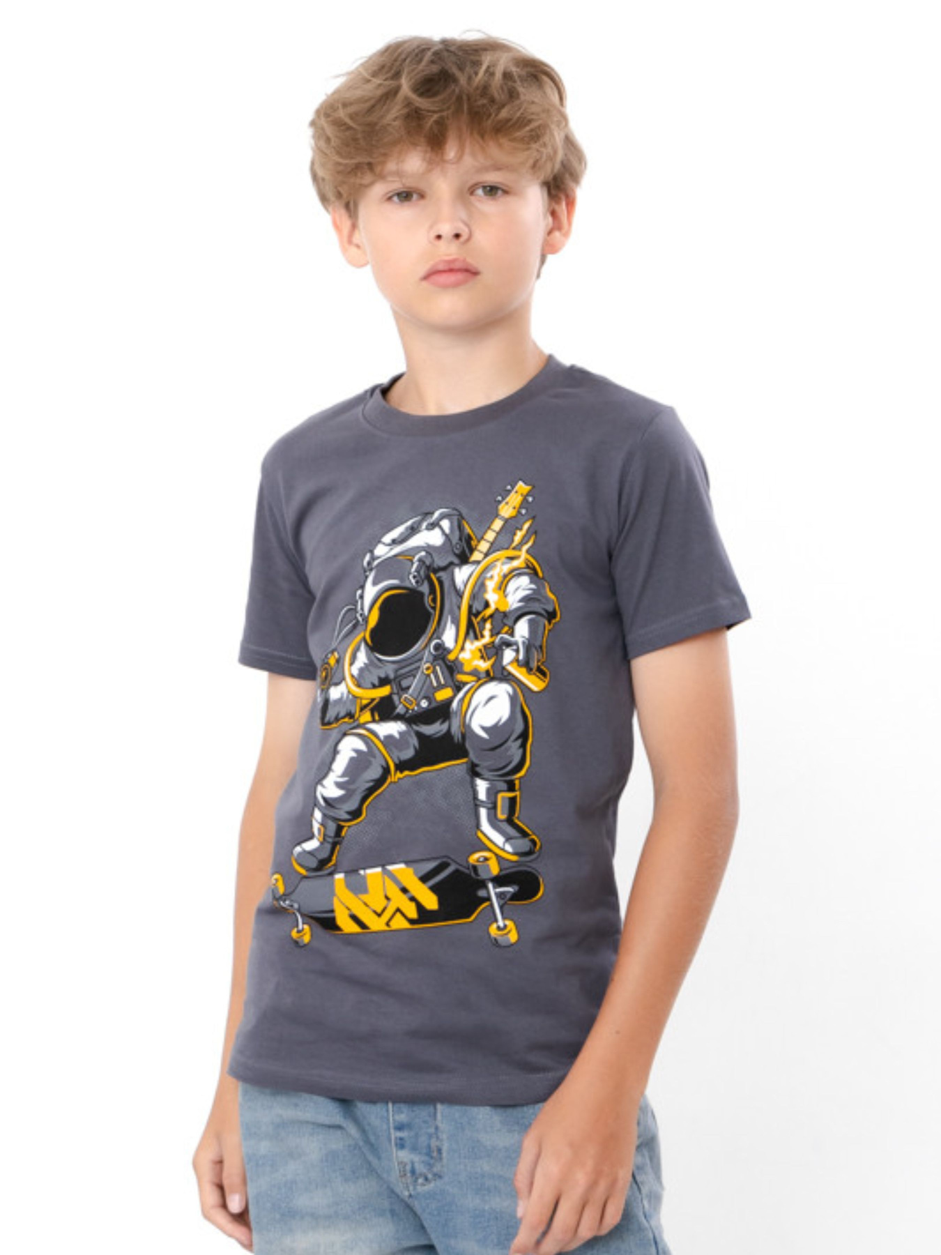 Футболка Носи своє модель 6021-4-temnij-graft-kosmonavt Фото