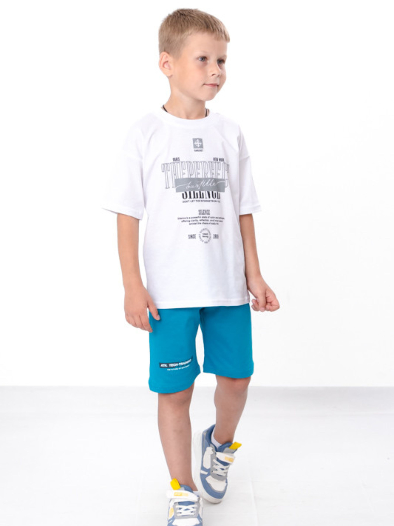 Повсякденні шорти Носи своє модель 6091-001-33-bryuzovo-sinj-ath Фото