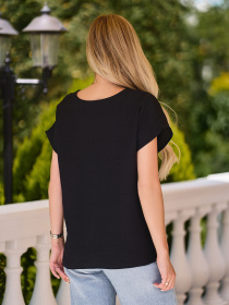 Блуза ISSA Plus модель 15219_черный Фото