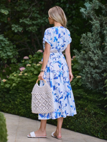 Сукня міді ISSA Plus модель SA-640_белый Фото