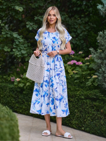 Платье миди ISSA Plus модель SA-640_белый Фото