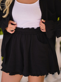 Повседневный костюм ISSA Plus модель SA-535_черный Повседневный костюм ISSA Plus модель SA-535_черный Фото